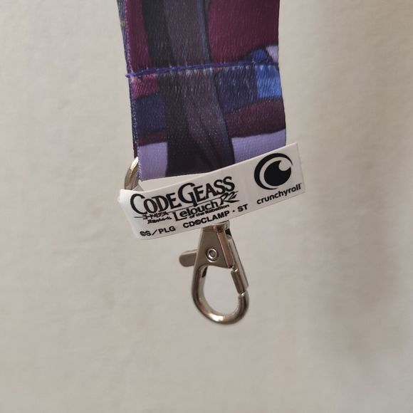 Code Geass Lelouche and Suzaku Cloth Lanyard With Clasp Official Collectible - Picture 2 of 3